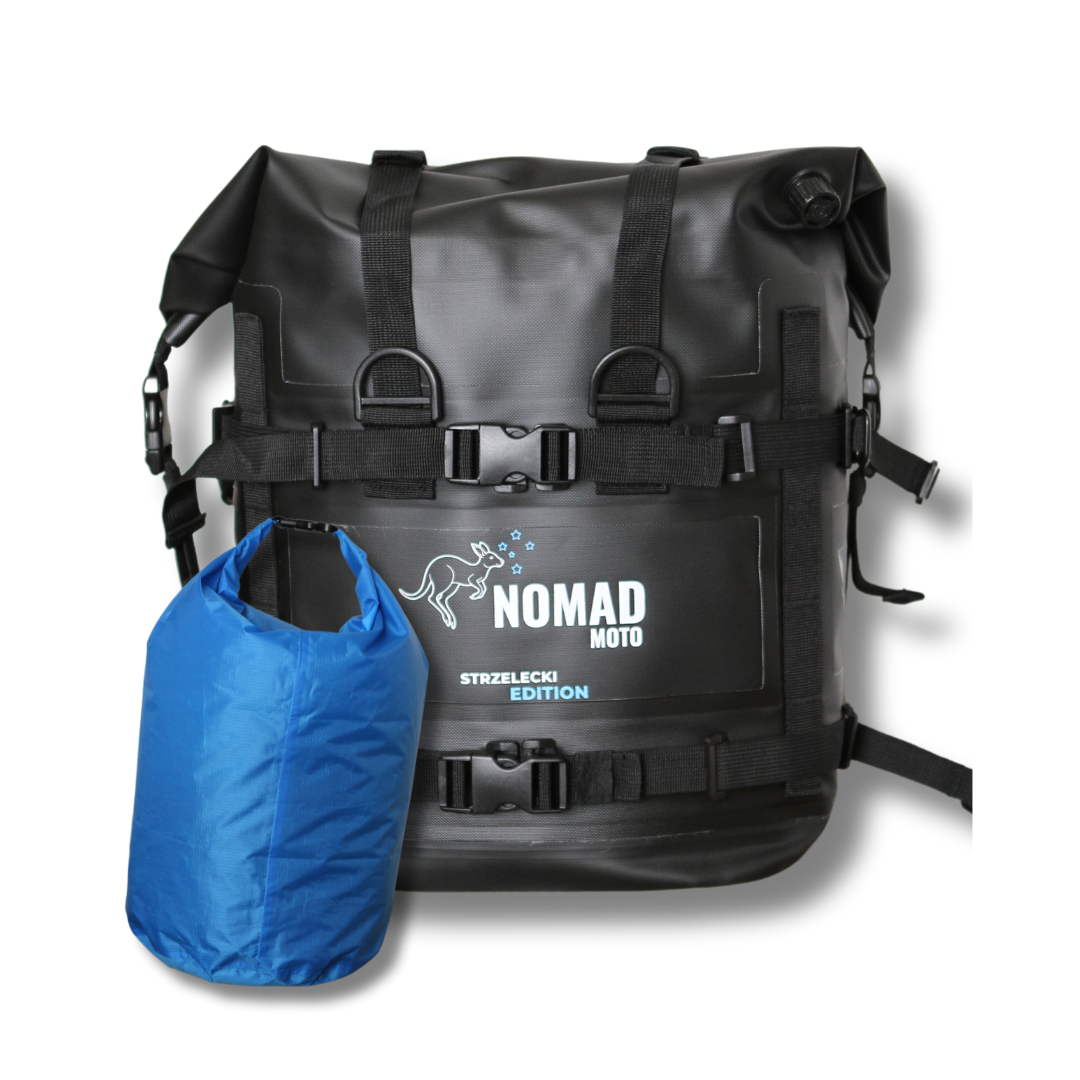 20L waterproof soft pannier with blue dry bag